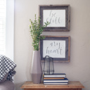 24 x 36 Frame Gray Rustic Farmhouse Signature Series Reclaimed Wood Picture Frame