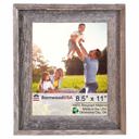 8.5 x 11 Frame Gray Rustic Farmhouse Signature Series Reclaimed Wood Picture Frame