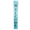 Robins Egg Blue Rustic Farmhouse 5ft Vertical Front Porch Welcome Sign