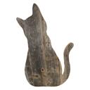 18 inches Rustic Farmhouse Reclaimed Wood Cat Cutout Silhouette