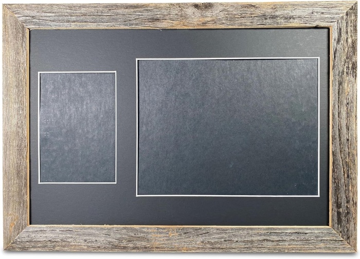 Rustic Farmhouse 12 x 18 Graduation Diploma Frame with Mat, fitted for 5 x 7 Cap & Grown Photo and 8.5 x 11 Diploma Certificate Display