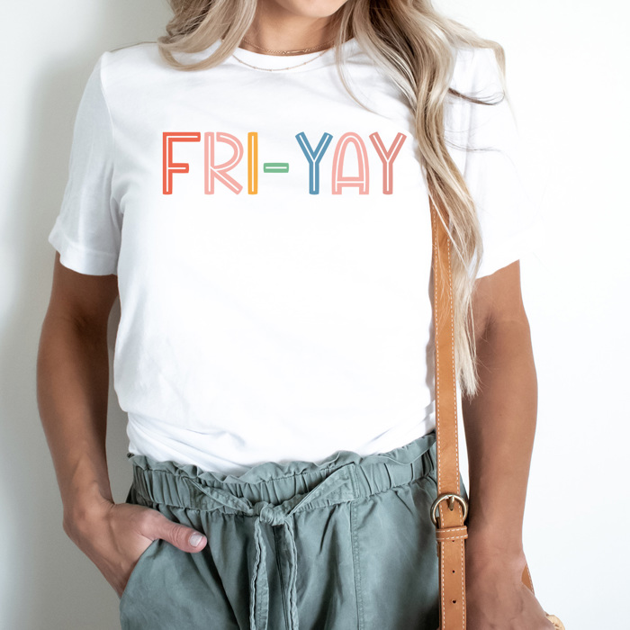 Fri-Yay Graphic Tee, Teacher Friday Tee, Happy Friday Shirt