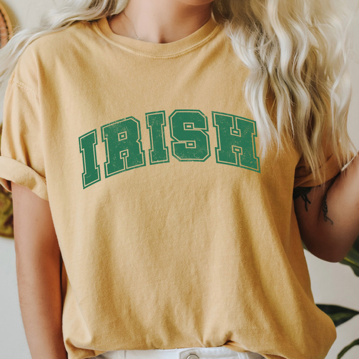 Irish Distressed Comfort Colors Tee, St Patrick's Day Shirt, Leprechaun Irish Tee