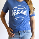 XXL Roylal Blue Baseball Sports Graphic Tee, Home Run Shirt, Game Day Sports Tee