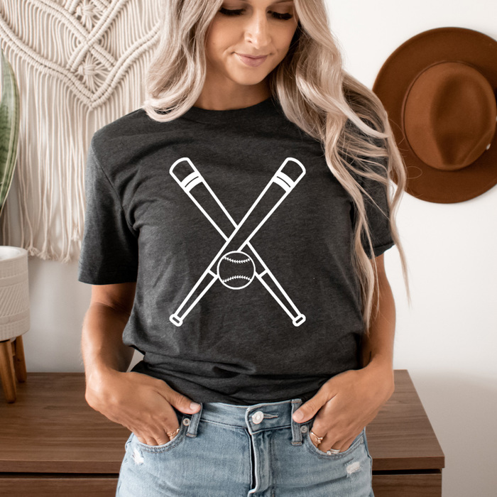 Baseball Bats Graphic Tee, Grame Day Sports Shirt, Home Run Tee