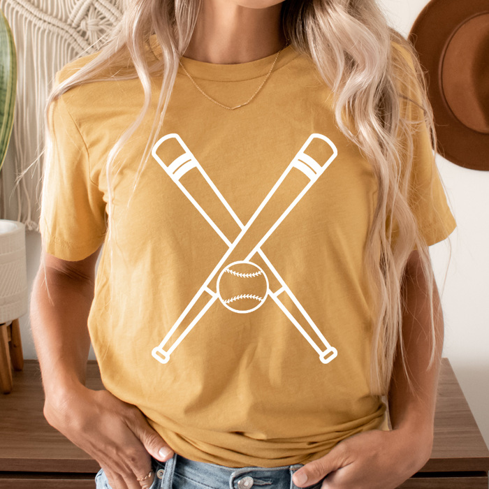 Baseball Bats Graphic Tee, Grame Day Sports Shirt, Home Run Tee