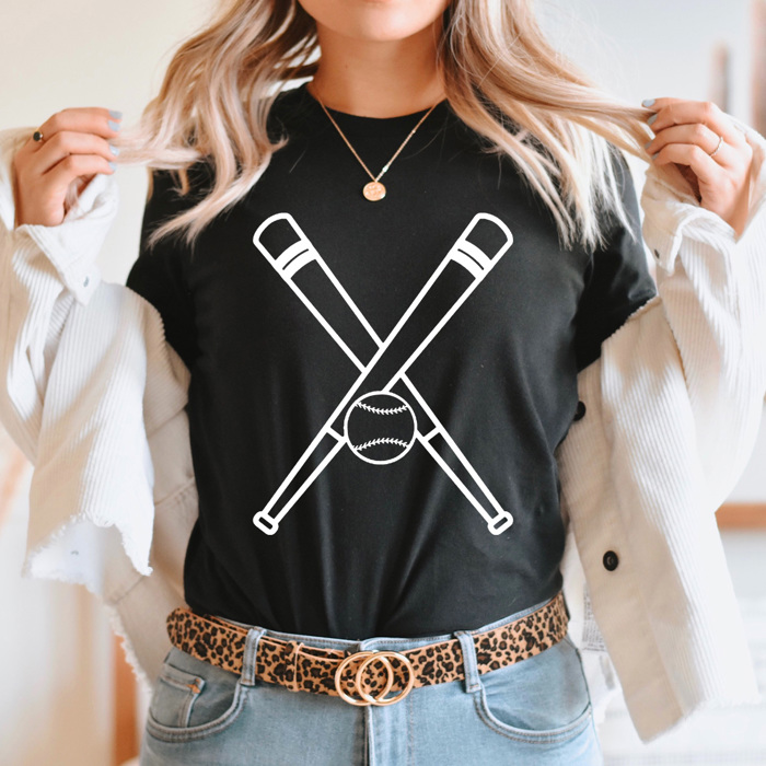 Baseball Bats Graphic Tee, Grame Day Sports Shirt, Home Run Tee