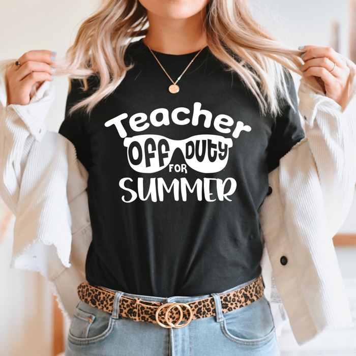 Teacher Off Duty For Summer Graphic Tee, Schools Out Shirt, Last Day Of School Tee