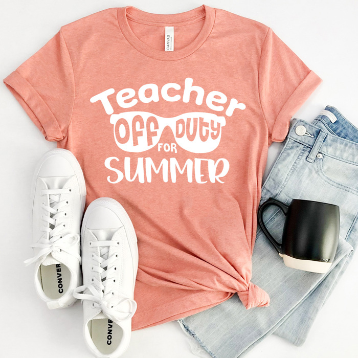 Teacher Off Duty For Summer Graphic Tee, Schools Out Shirt, Last Day Of School Tee