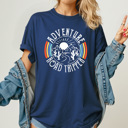 Small Navy Adventure Road Tripper Graphic Tee, Desert Road Trip Tee, Summer Vacation Comfort Colors Tee