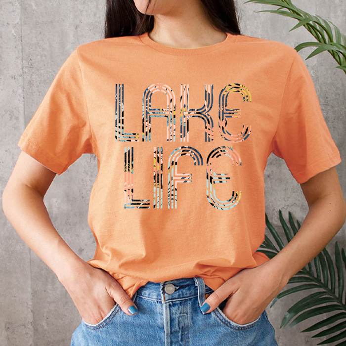 Lake Life Basic Graphic Tee, Floral Summer Shirt, Summer Lake Trips Tee 