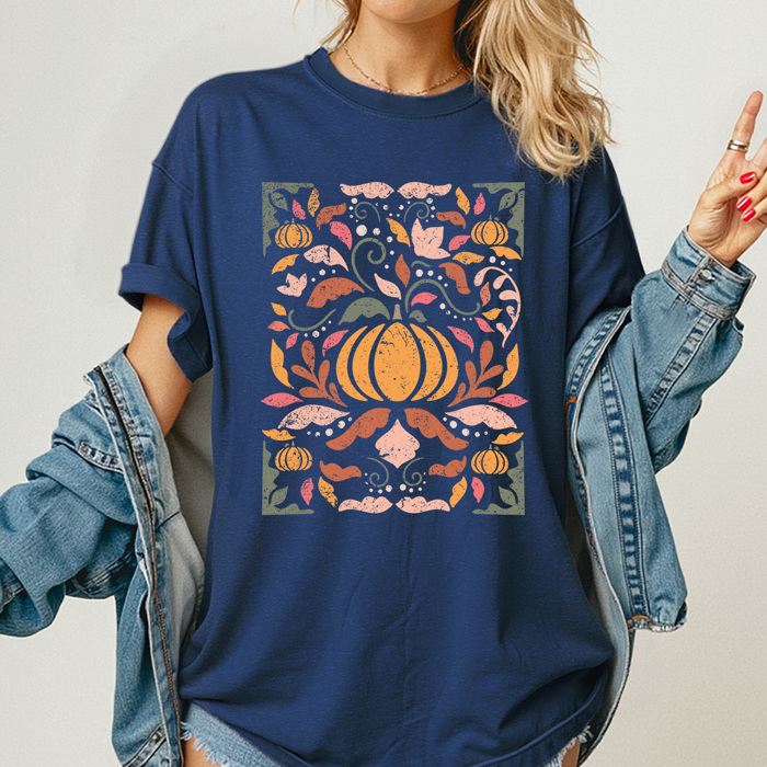 Fall Pumpkin Comfort Colors Tee, Pumpkin Patch Graphic Tee, Fall Vibes Printed Tee