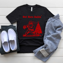 Out Here Ballin' Football Santa Men's Graphic Tee, Sports Christmas Shirt, Christmas Gift For Husband 