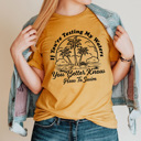 Medium Mustard If You're Testing My Waters You Better Know How To Swim Graphic Tee, Funny Sarcastic Shirt  