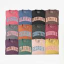  US States Varsity Font Comfort Colors Tee, America States Shirt, Home State Tee