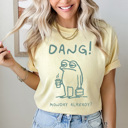 Small Butter Dang Monday Already Comfort Colors Tee, Funny Sarcastic Graphic Tee, Monday Funny Frog Shirt 