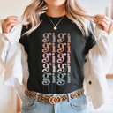 XXL Black Gigi Grandma Graphic Tee, Colorful Grandma Tee