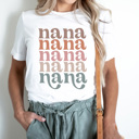  Nana Grandma Graphic Tee, Colorful Grandma Tee