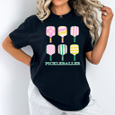 Pickleballer Grid Comfort Colors Tee, Pickleball Paddle Grid