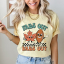 XXL Butter Falls Out Balls Out Football Comfort Colors Tee, Fall Football Season Print Tee, Thanksgiving Football Game Shirt
