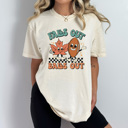 Large Ivory Falls Out Balls Out Football Comfort Colors Tee, Fall Football Season Print Tee, Thanksgiving Football Game Shirt