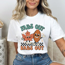  Falls Out Balls Out Football Comfort Colors Tee, Fall Football Season Print Tee, Thanksgiving Football Game Shirt