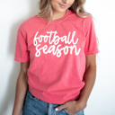 Large Watermelon Game Day Football Season Comfort Colors Tee, Football Sport Printed Tee, Fall Season Shirt 