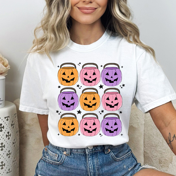 Spooky Halloween Favorites Comfort Colors Tee, Spooky Season Printed Tees, Witchy Ghost Shirts  