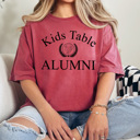  Kids Table Alumni Comfort Colors Tee, Thanksgiving Funny Printed Tee, Adult Thanksgiving Dinner Table Shirt 