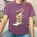 XXL Berry Floral Cowgirl Boot Snake Comfort Colors Tee, Country Shirt, Desert Tee