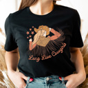 Medium Black Long Live Cowgirls Basic Graphic Tee, Western Cowgirl Shirt, Country Girl Tee
