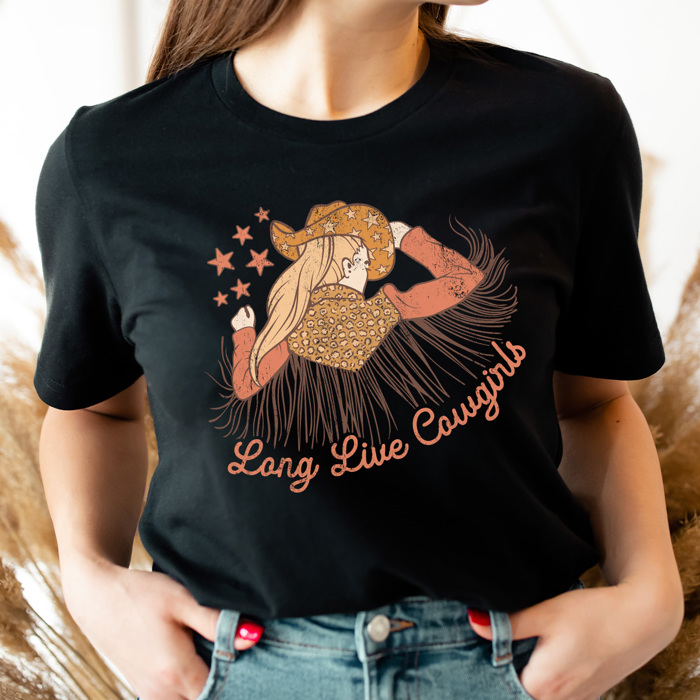 Long Live Cowgirls Basic Graphic Tee, Western Cowgirl Shirt, Country Girl Tee