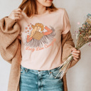XL Peach Long Live Cowgirls Basic Graphic Tee, Western Cowgirl Shirt, Country Girl Tee
