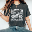 Large Watermelon Rad Mom Era Graphic Tee, Motorcycle Shirt, Caffeine And Chaos Tee, Life In The Fast Lane