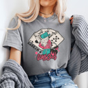 Large Gray Baby I'm A Wild Card Comfort Colors Tee, Western Cowgirl Shirt, Country Tee