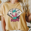 Medium Mustard Baby I'm A Wild Card Comfort Colors Tee, Western Cowgirl Shirt, Country Tee