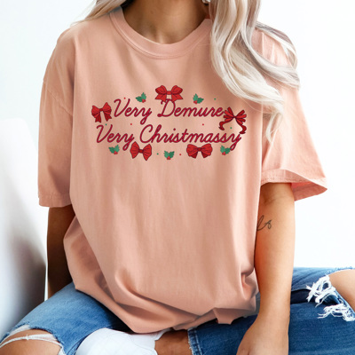 Very Demure Very Christmassy Comfort Colors, Trendy Christmas Shirt
