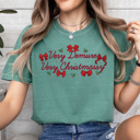 Small Light Green Very Demure Very Christmassy Comfort Colors, Trendy Christmas Shirt
