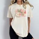 Small Ivory Merry Christ-mas Comfort Colors Tee, Jesus Christ Shirt 