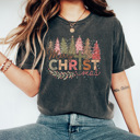 XL Pepper Merry Christ-mas Comfort Colors Tee, Jesus Christ Shirt 