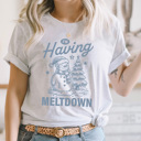  I'm Having A Meltdown Graphic Tee, Winter Snowman Shirt