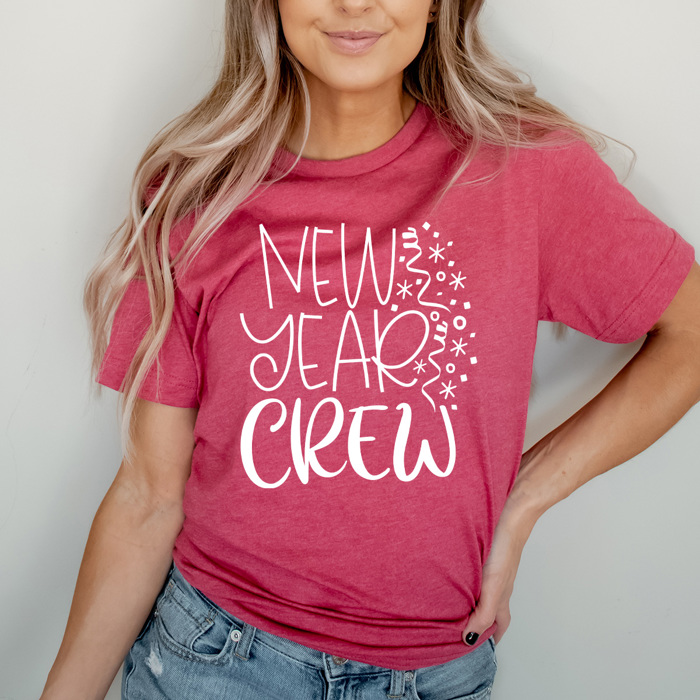 New Year Crew Graphic Tee, 2026 New Year Eve Party Shirt