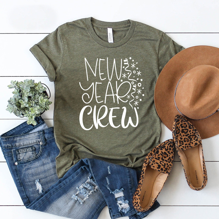 New Year Crew Graphic Tee, 2026 New Year Eve Party Shirt
