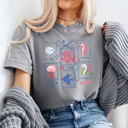 XXL Gray Under The Sea Stamps Comfort Colors Tee, Summer Ocean Shirt, Summer Beach Tee