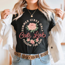 XL Black Cali Love Graphic Tee, Summer Vibes Only California Shirt, Follow The Sun Tee