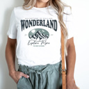 XL White Wonderland Explore More Mountain Graphic Tee, Adventure Is Calling Shirt, The Great Outdoors Tee