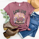 Medium Berry Long Live Arizona Graphic Tee, Desert Vibes Shirt, Feel The Sunset Tee