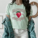 Small Mint California Strawberries Graphic Tee, Santa Cruz Shirt, Fruit Cali Tee