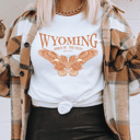 XL White Wyoming Eagle Graphic Tee, Sprit Of The West Shirt, Desert Tee