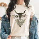  Texas Cost Graphic Tee, Western Bull Shirt, Mountain Skull Tee